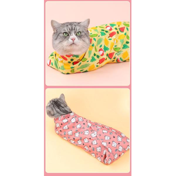 Bulk Cute Cartoon Cat Wrap Cloth - Self-Adhesive Pet Bathing & Calming Wrap | Wholesale Factory Direct Supplies