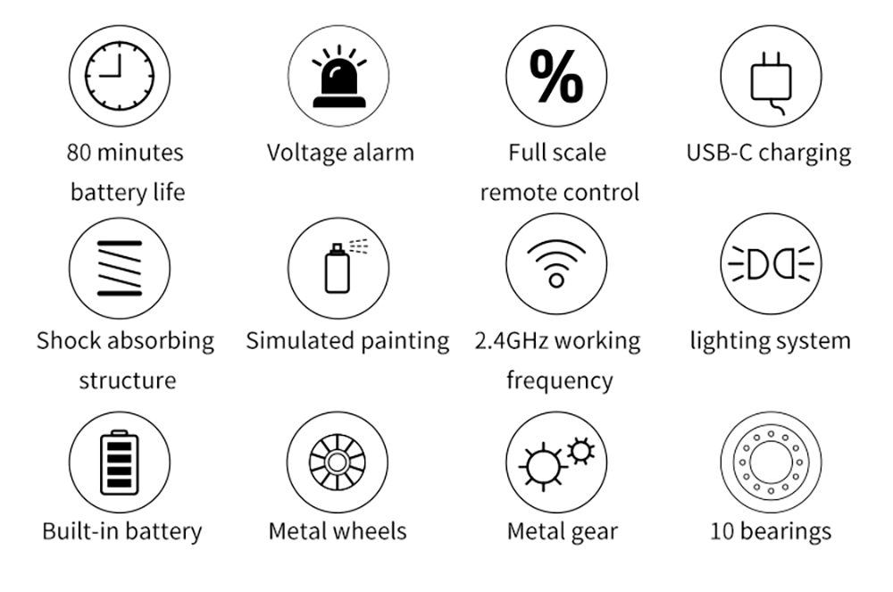 LDARC X43 1/ Mini RC Remote Control Model Car Desktop Crawler RTR 4WD Code Rolling Adult Children's Toys