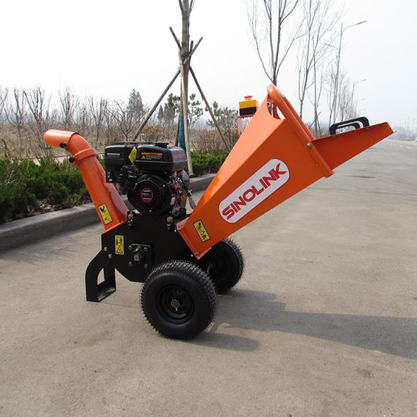 Small Wood Chipper Machine Design Gasoline 196cc 3.6kw 6.5HP