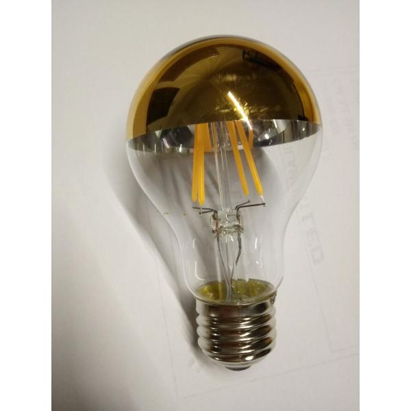 LED light bulb gold reflector glass filament