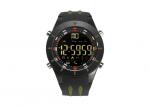 Black Andriod Bluetooth Sports Watch PU Strap With App Remind Function