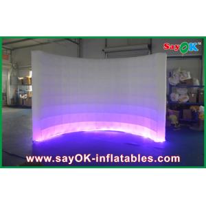 Party Photo Booth White Oxford Cloth Inflatable Photo Booth Waterproof With Led