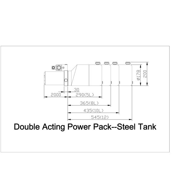 Explosion Proof 8L Steel Tank Electric Hydraulic Power Units For Double Acting Cylinders