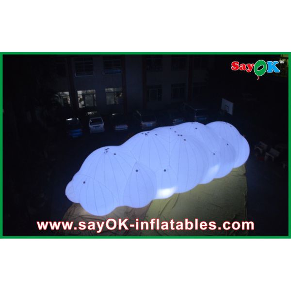 0.18mm PVC Inflatable Helium Cloud Balloon Float In the Air With LED Light