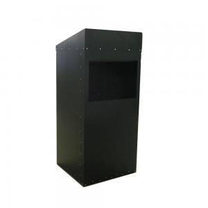 China CE Certified Sheet Metal Enclosure Metal Stamping Parts Black Powder Coated Condition on sale