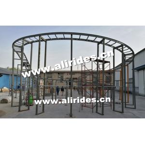 Buy cheap Fun park outdoor amusement equipment family game machine 12 seats space train from wholesalers