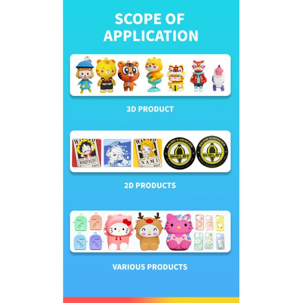 Automatic 24 Colors PVC Silicone Cartoon Figures Dropping Mold Machine for Dispensing 2D 3D Keychain Patch Labels