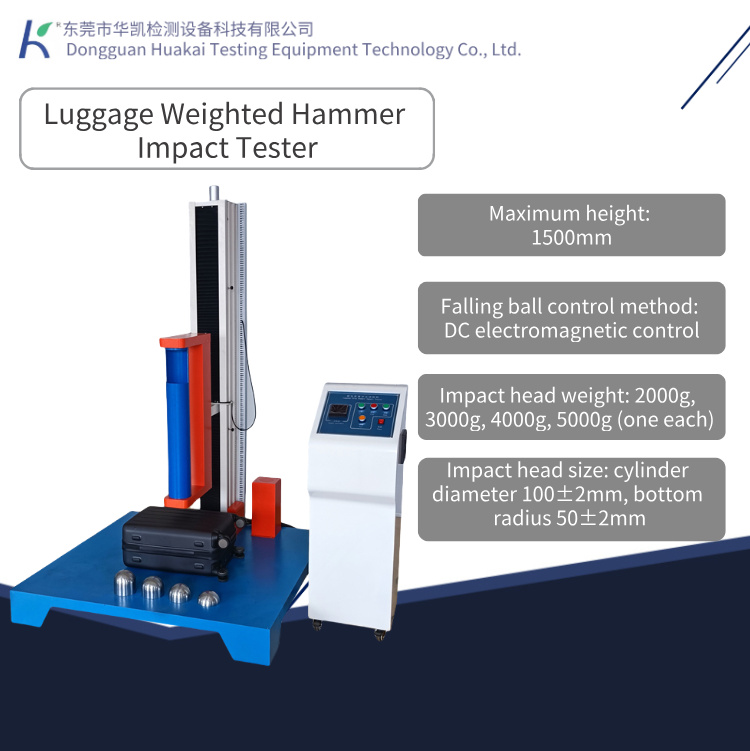 Impact Head Drop Impact Testing Equipment Luggage Durability and Damage Degree Tester