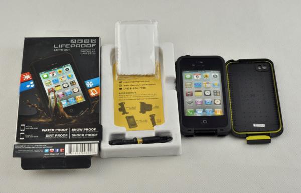 Quality Shock Proof Black Waterproof Cell Phone Case Lifeproof For Iphone 4 for sale