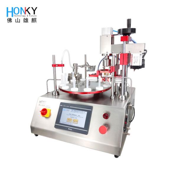 30-32 BPM CE Certified Glass Vial Filling Machine with Ceramic Pump for Rose Oil