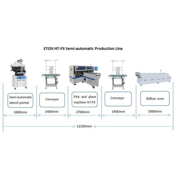 Full Auto LED Production Line Flexible Strip / Tube Light SMT Pick Place Machine