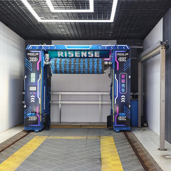 Risense 5 Brushes High Pressure Water Rollover Type Car Washing Automatic Machine Set with Wheel Brushes (CF-360)
