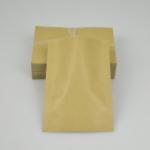 Plain Brown Kraft Customized Paper Bags Flat for Food Packaging