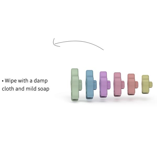 Star Colorful Tower 90mm Stackable Building Blocks Educational Fun Teeth
