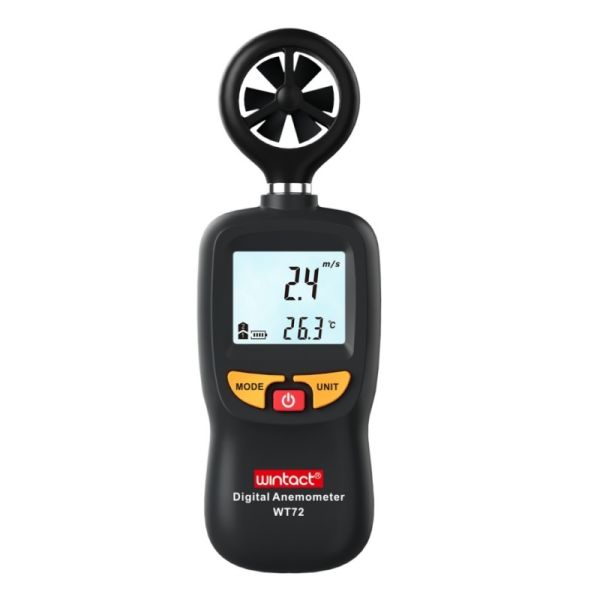 LCD Backlight Display Digital Anemometer WT72 WT9056 GT8160 for Air Velocity Temp Measuring