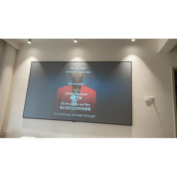 120 Inch - 200 Inch Fixed Frame Projection Screen Long Throw Movie Projector Screens