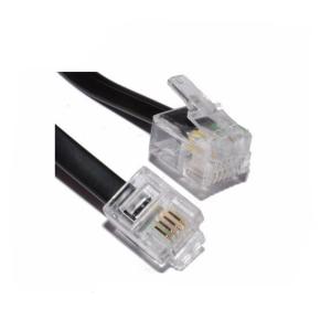 Customized RJ9 RJ11 RJ12 Telephone Cable 4P4C 28AWG PVC