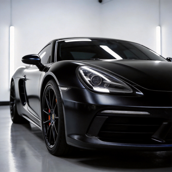 Scratch Resistant Ceramic Black Wrap Smooth Matte Finish Vinyl Wrap With Self Healing Technology
