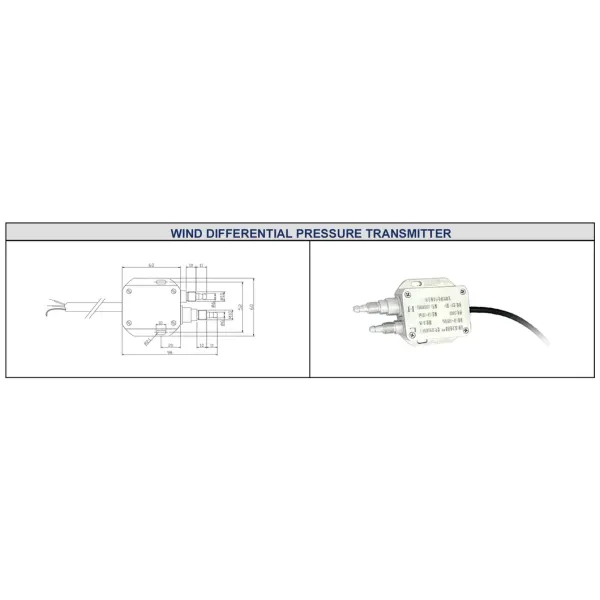HT Sensor Air Differential Pressure Sensor 4-20mA Pressure Transducer Differential Transmitter