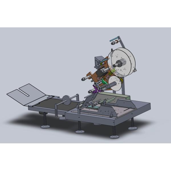 400w Siemens PLC Desktop Bag Labeling Machine Applicator For Pouches