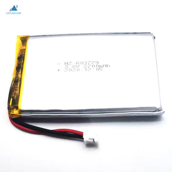 603779 2700mAh High Capacity Lithium Polymer Battery With Customization Samples And PCB Protection