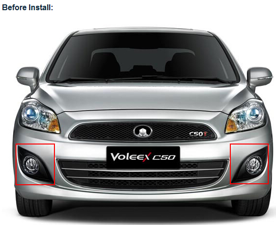 Greatwall Voleex C50 DRL LED Daytime Running Lights auto front light