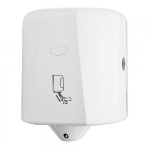 China Center pull roll paper towel dispenser, white color, ABS material, wall mounted on sale