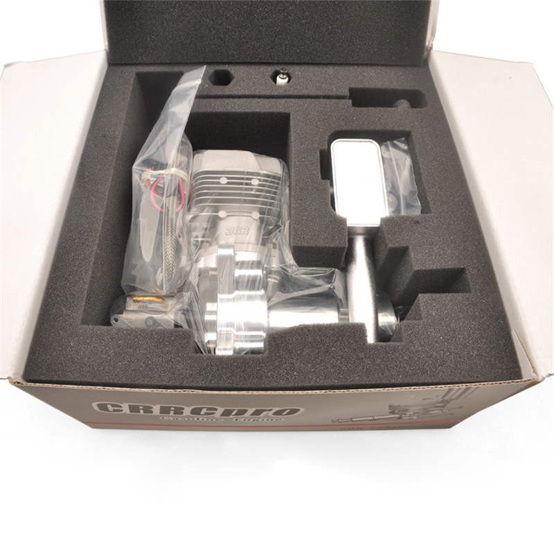 Crrcpro Gp36r Two-Stroke Gasoline Engine Vacuum Pump Double Needle Carburetor Cdi Ignition For 18*10 - 20*8 Two-Blade Propeller
