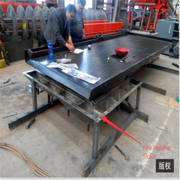 Gold Separating Machine Shaking Table with 220V/360V Voltage 7000x2000x3000mm Dimension and 30-50 t/h Processing Capacity