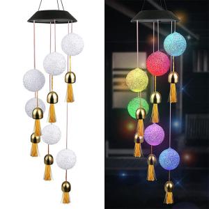 Wholesale DC6V Solar LED Garden Lights 80lm Hummingbird Wind Chime from china suppliers