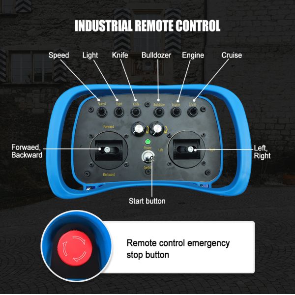 US Spot Multifunctional Garden Remote Control Mowing Equipment, Superior Climbing & Off-road Performance Lawn Mower