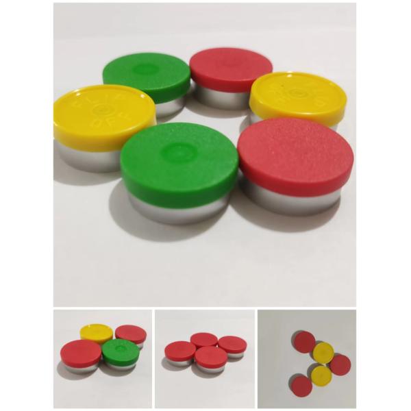 32mm Vial Flip Off Caps Embossed Debossed polypropylene aluminum Vial Cap