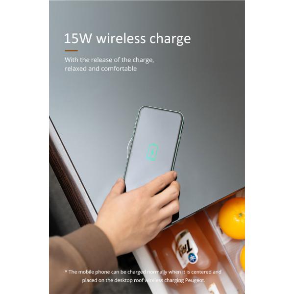 Modernize Your Living Room with This Smart Touch Screen Table Mini Fridge and Charger