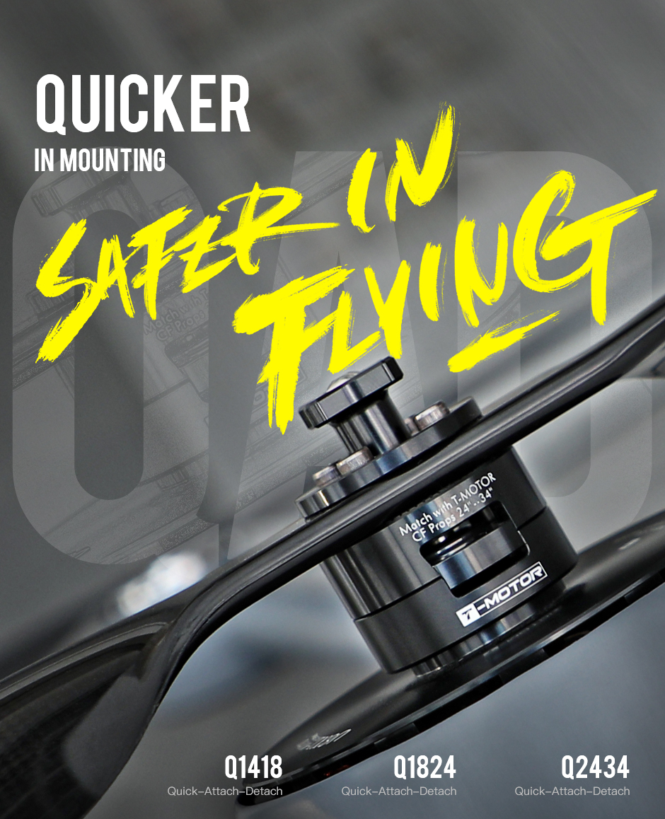 Q2434 T-MOTOR Metal Quick-Attach-Detach Propeller Adapter