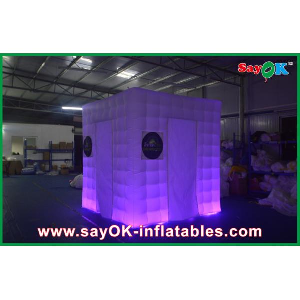 Photo Booth Backdrop Attractive Wedding Party Inflatable Photo Booth Tent Enclosure With Led Light