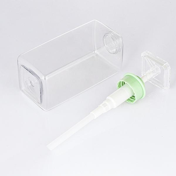 Rectangle Pump Empty Round Custom Shower Oil Flat 300ml 400ml 800ml Shampoo Bottle