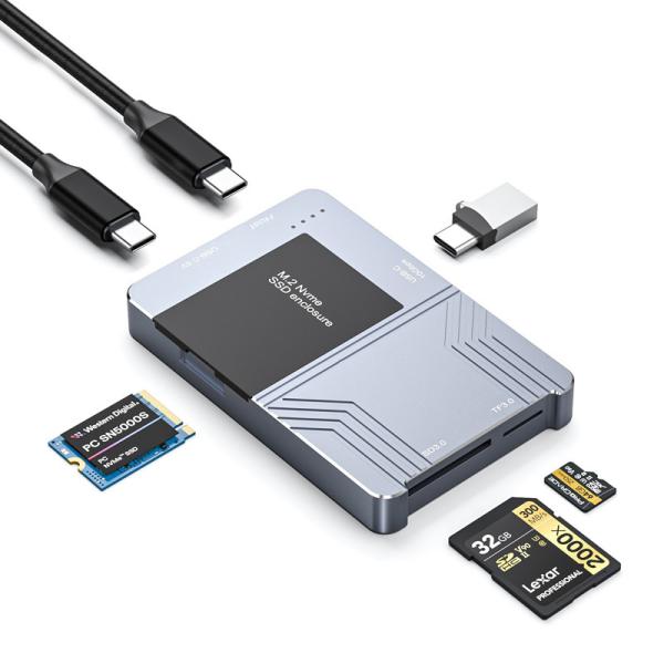 Multi Functional Card Reader Dock ODM UHS-I 3.0 SD Micro SD Card Reader