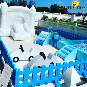 China Playground Party Inflatable Soft Play Equipment Rental Outdoor Climber Ball Pit on sale