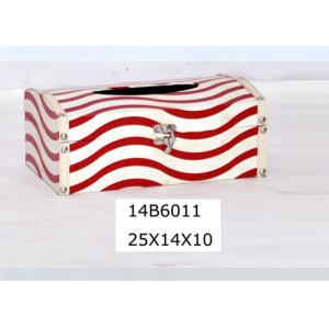 China PU Leather Printing US Style MDF Wooden Tissue Box on sale