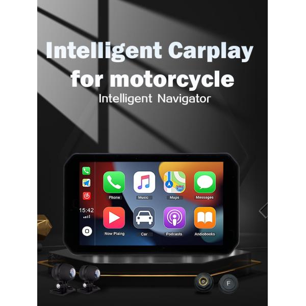 Motorcycle Dash Cam 5 Inch External Touch Screen with Universal Fitment and CarPlay