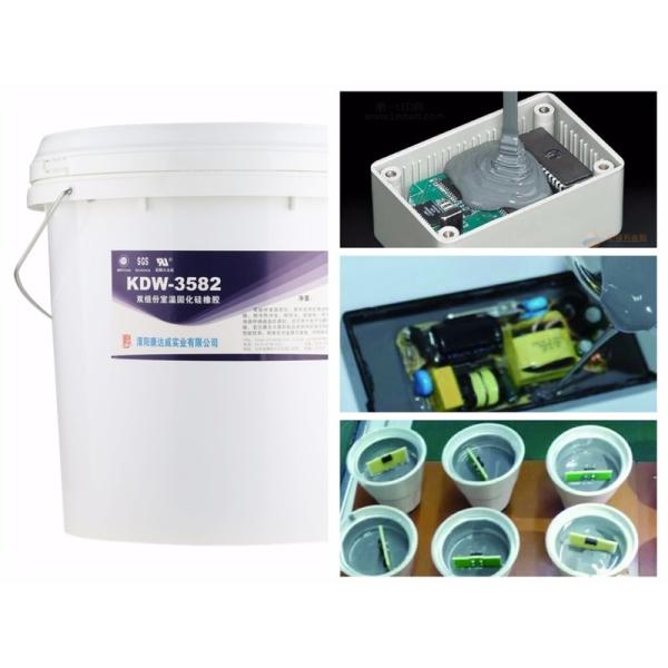 White Gray Two Component Silicone Potting Compound For Electronics