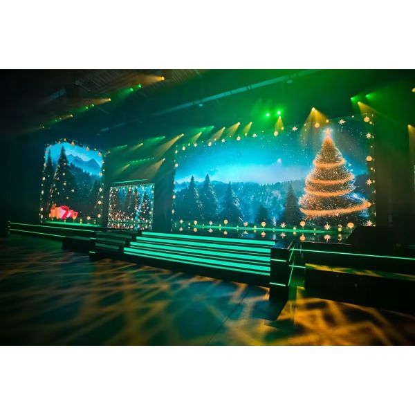 Aluvision Frames LED Display With 496mm X 496mm Size GOB Technology And Front Service
