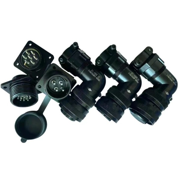 Servo motor plug aviation socket YD28 - 4 pin, 7 pin, 15 pin waterproof encoder connector
