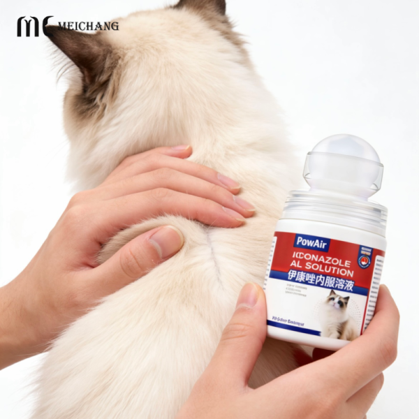 60ml High Transparency PETG Roller Ball Bottle with Leak-proof Design for Pet Topical Medication