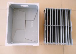 China Customized Corrugated Plastic Components Box With Plastic Divider on sale