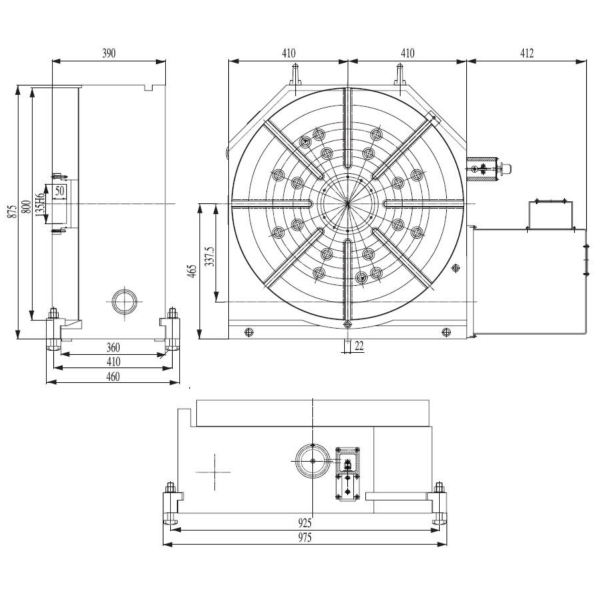 Worm Gear 4 Axis CNC Rotary Table