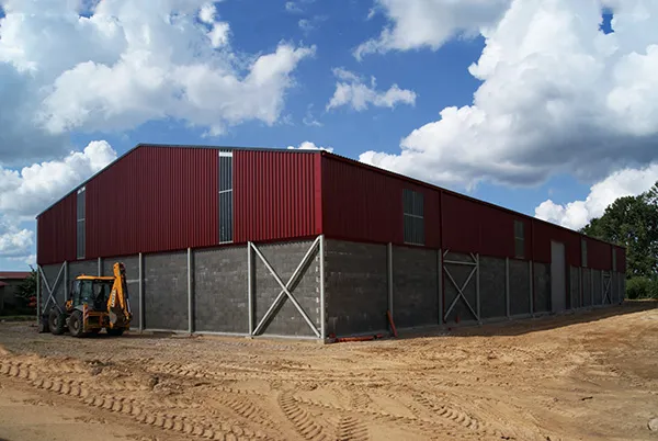 Prefabricated Portal Framed H Section Column Steel Structure with Earthquake Resistance