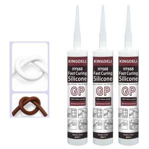 Buy cheap Transparent GP Acetic Cure Silicone Sealant Caulking Windows Outside from wholesalers
