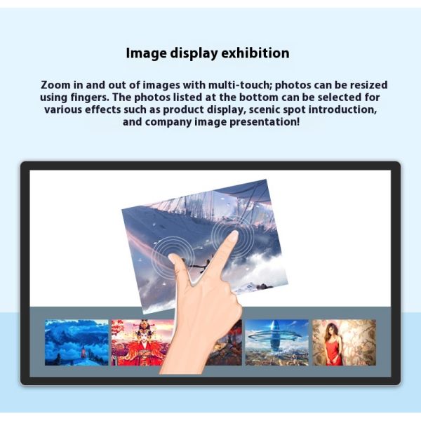 18.5'' 21.5'' 27'' Wall Mounted LCD Commercial Display Lcd Advertising Player Digital Signage for Shop,elevator,hotel Subway