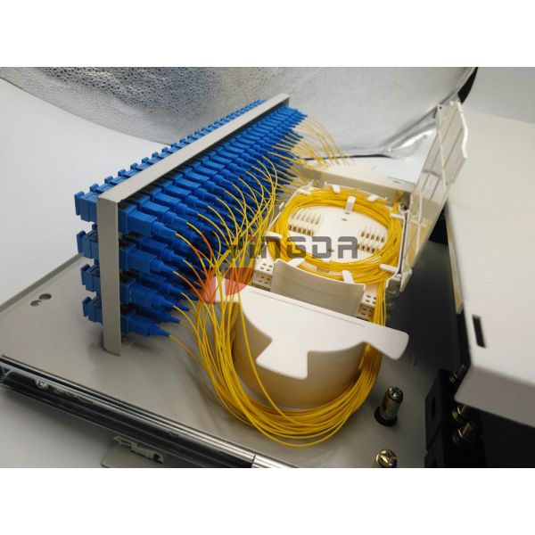 Dustproof Fiber Optic Patch Panel ODF SC Optical Distribution Frame Metal Slide Out Type